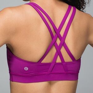 Lululemon Energy Bra Polar Pink POPK Size 6